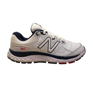 New Balance Men’s White & Blue Leather Breathable 840 Walking Shoes Size 10